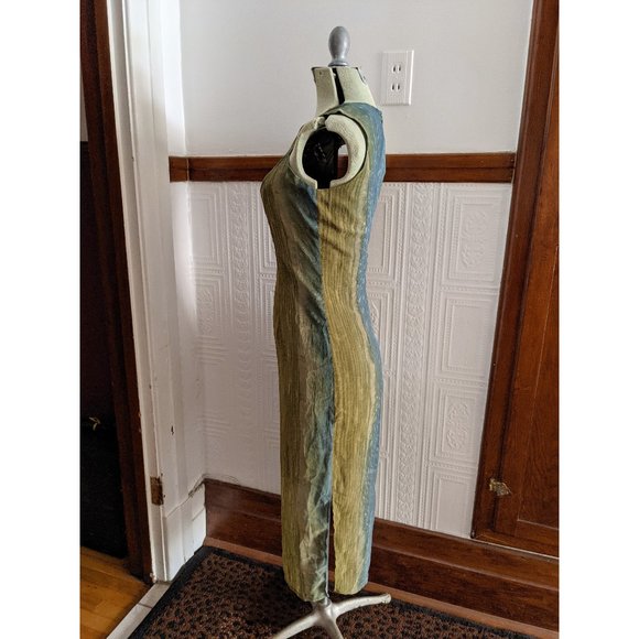 Ou Empereur Ou Rien Green and blue sleevless midi dress - Picture 10 of 16